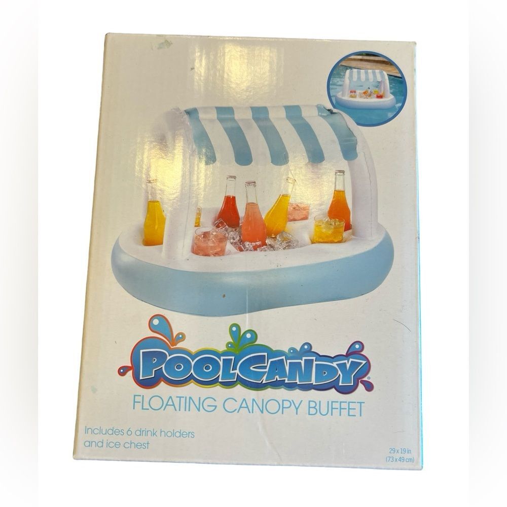 NIB Pool Float Buffet / Holds 6 Drinks / Christmas Gifts